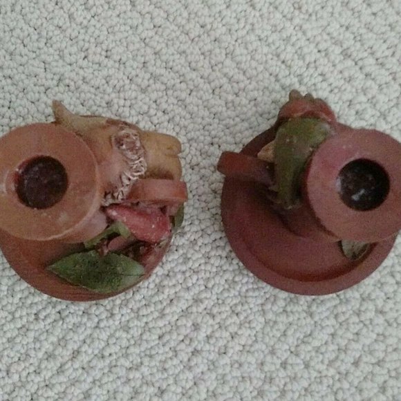 Thomas Clark Gnome Candle Holders Mrs Wink and Wink Too Vintage 1980s - Picture 8 of 8